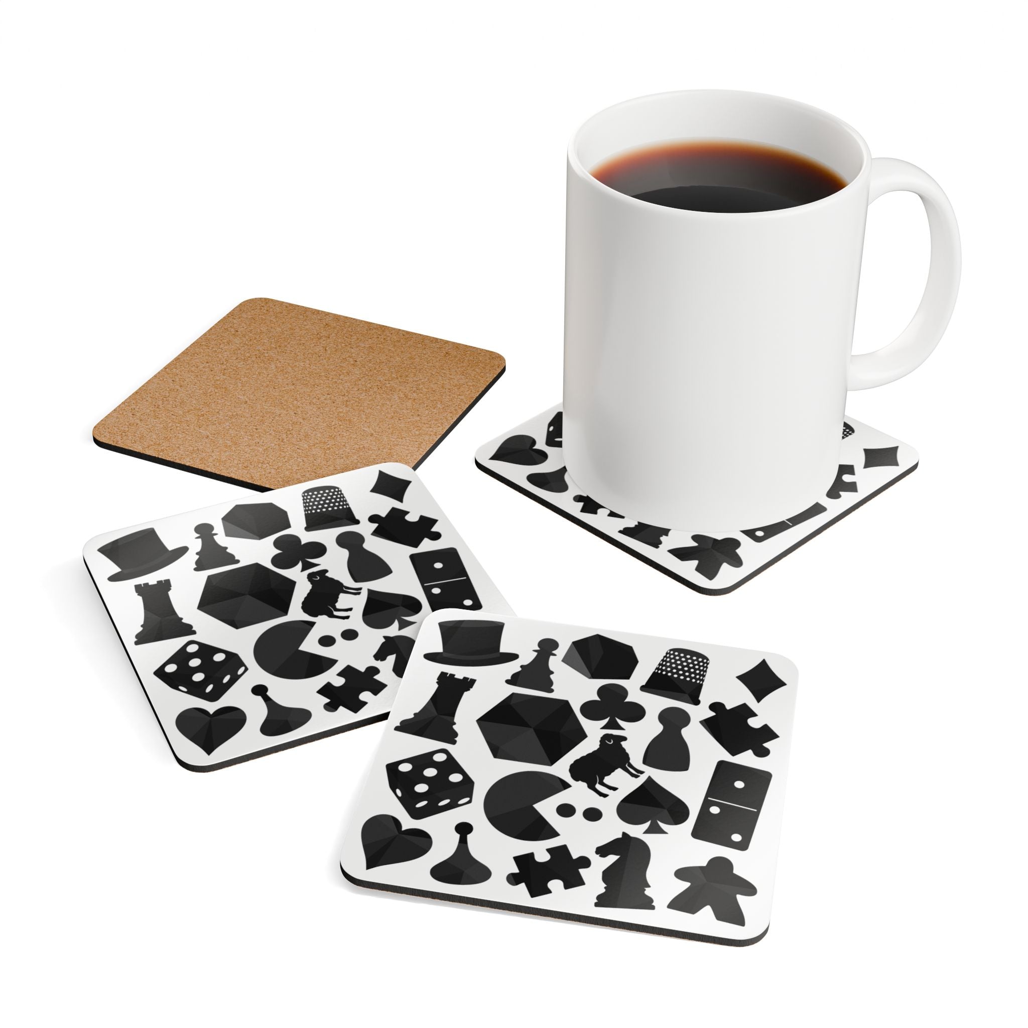 Game Night Icons Coaster Set