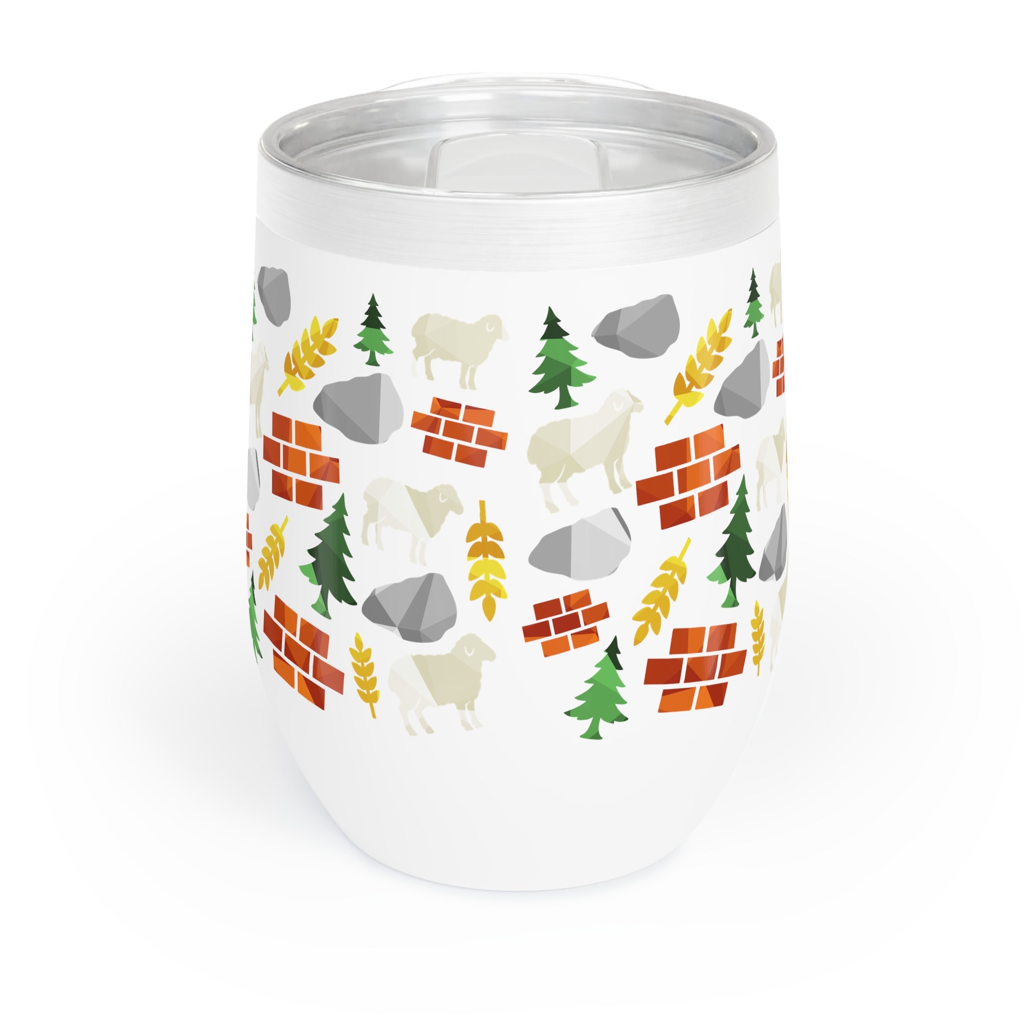 Settle. Build. Sip. Wine Tumbler