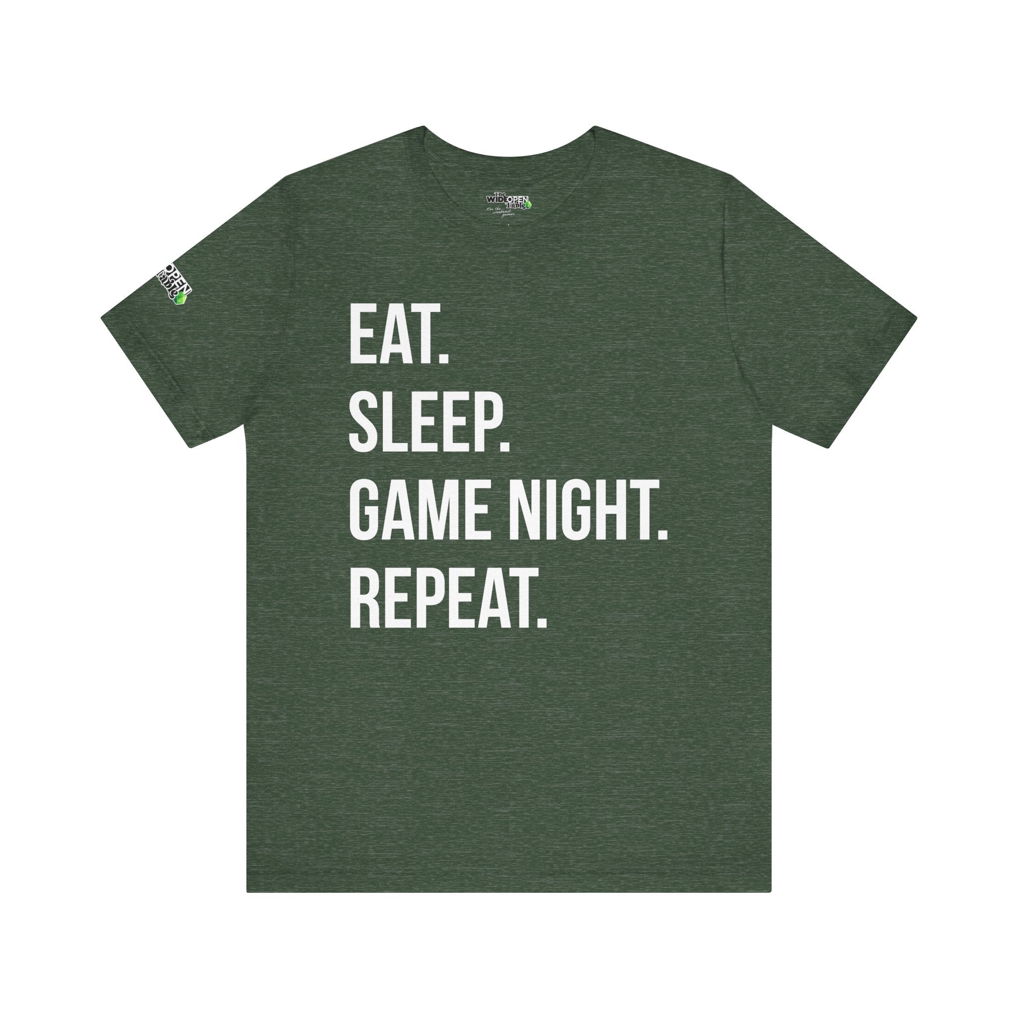 Eat. Sleep. Game Night. Repeat. Tee