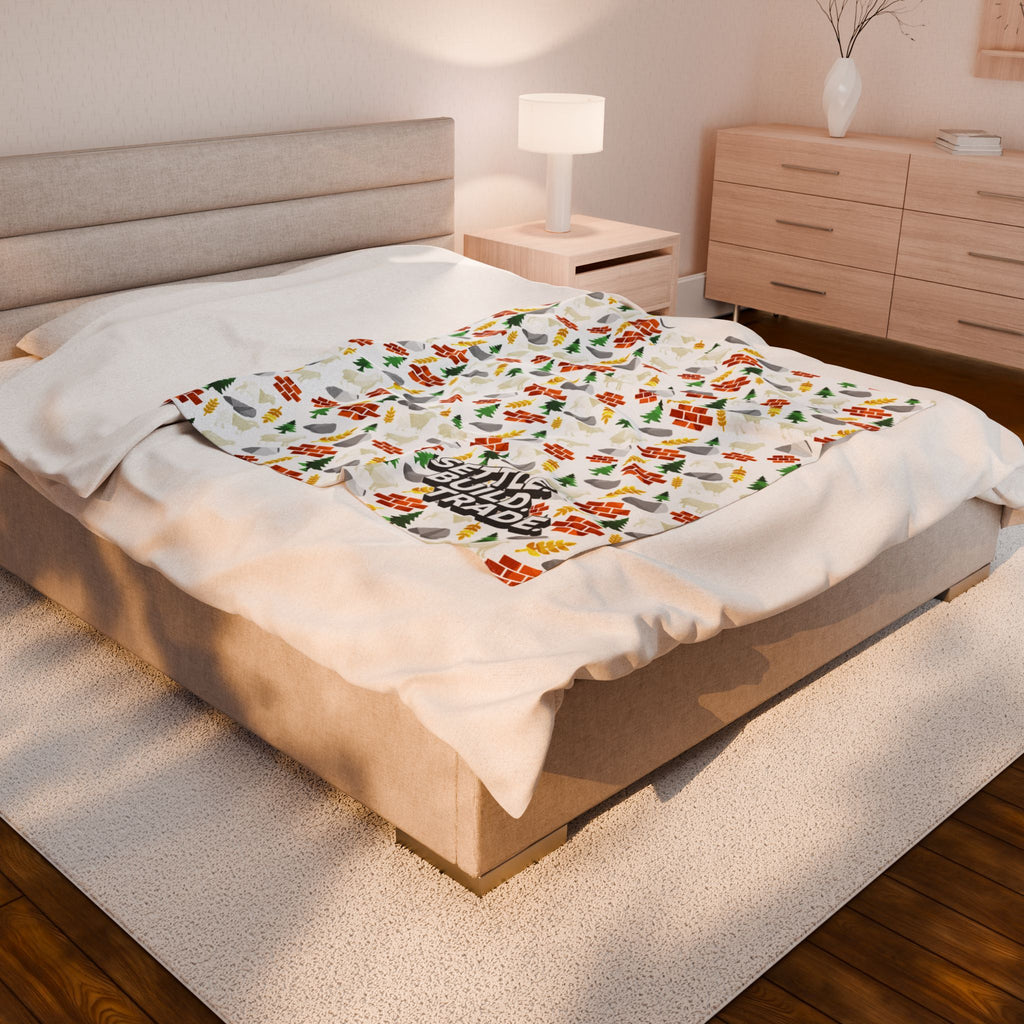 Settle. Build. Trade. Plush Blanket