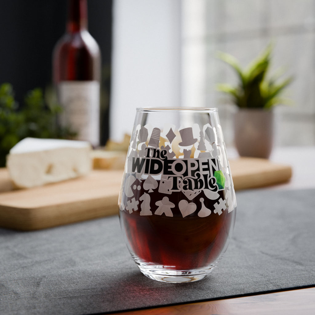 The Wide Open Table Stemless Wine Glass