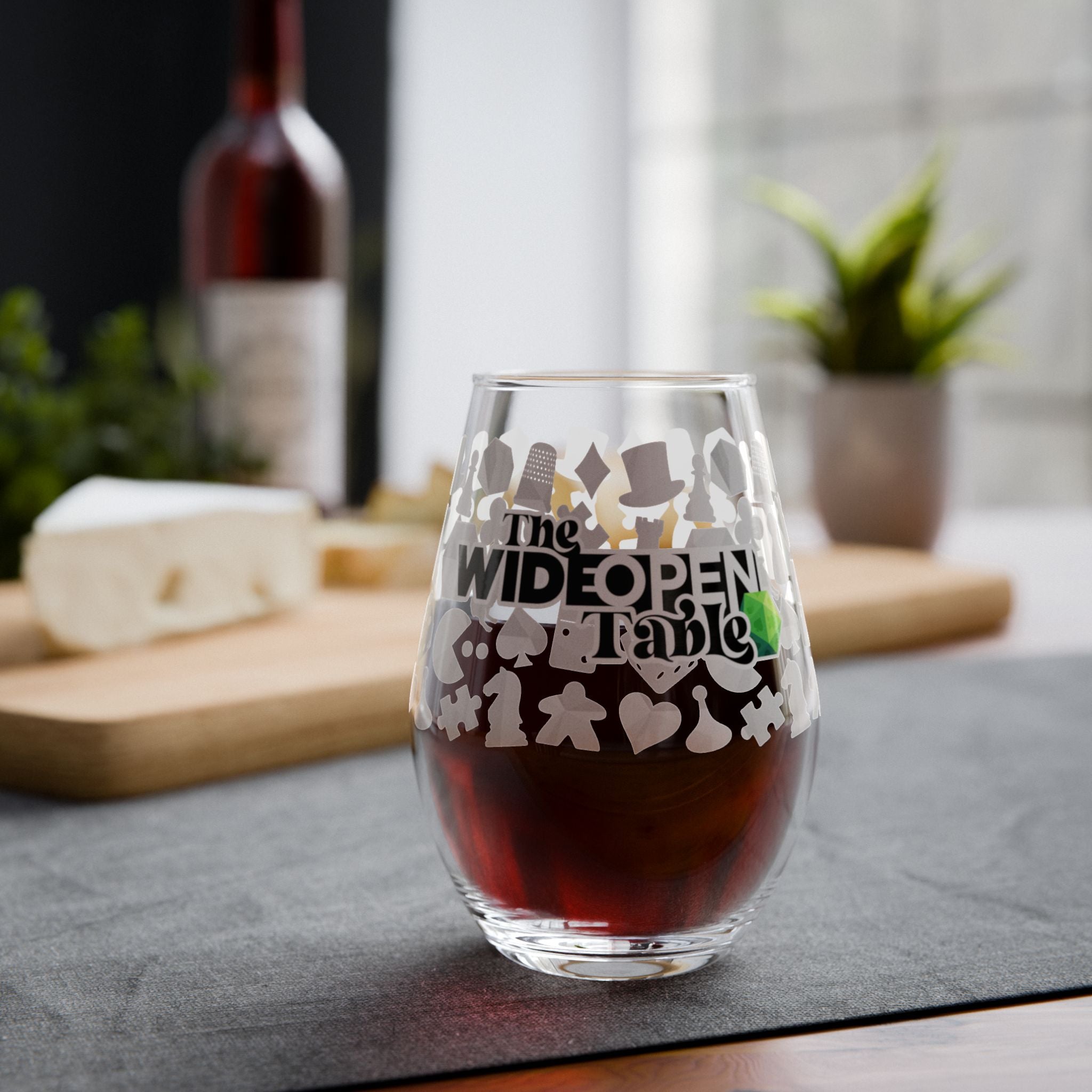 The Wide Open Table Stemless Wine Glass