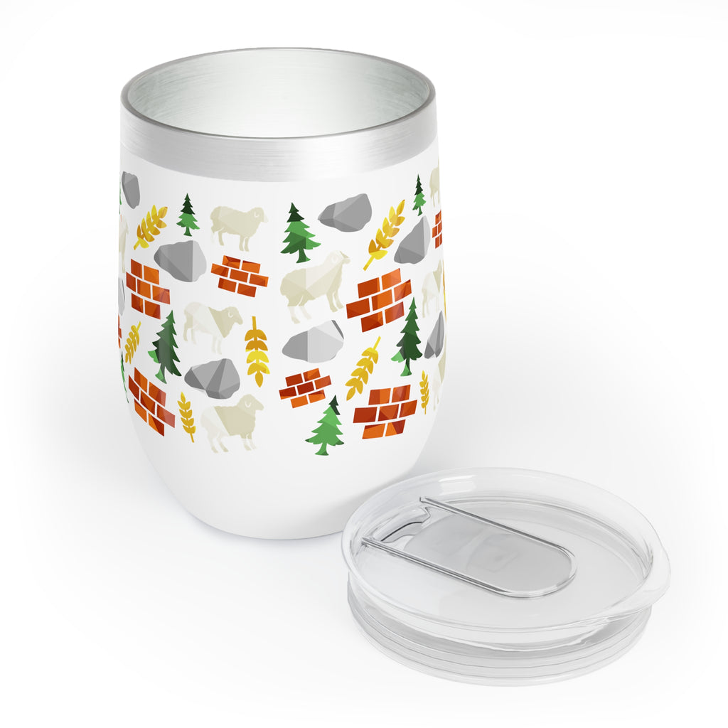 Settle. Build. Sip. Wine Tumbler