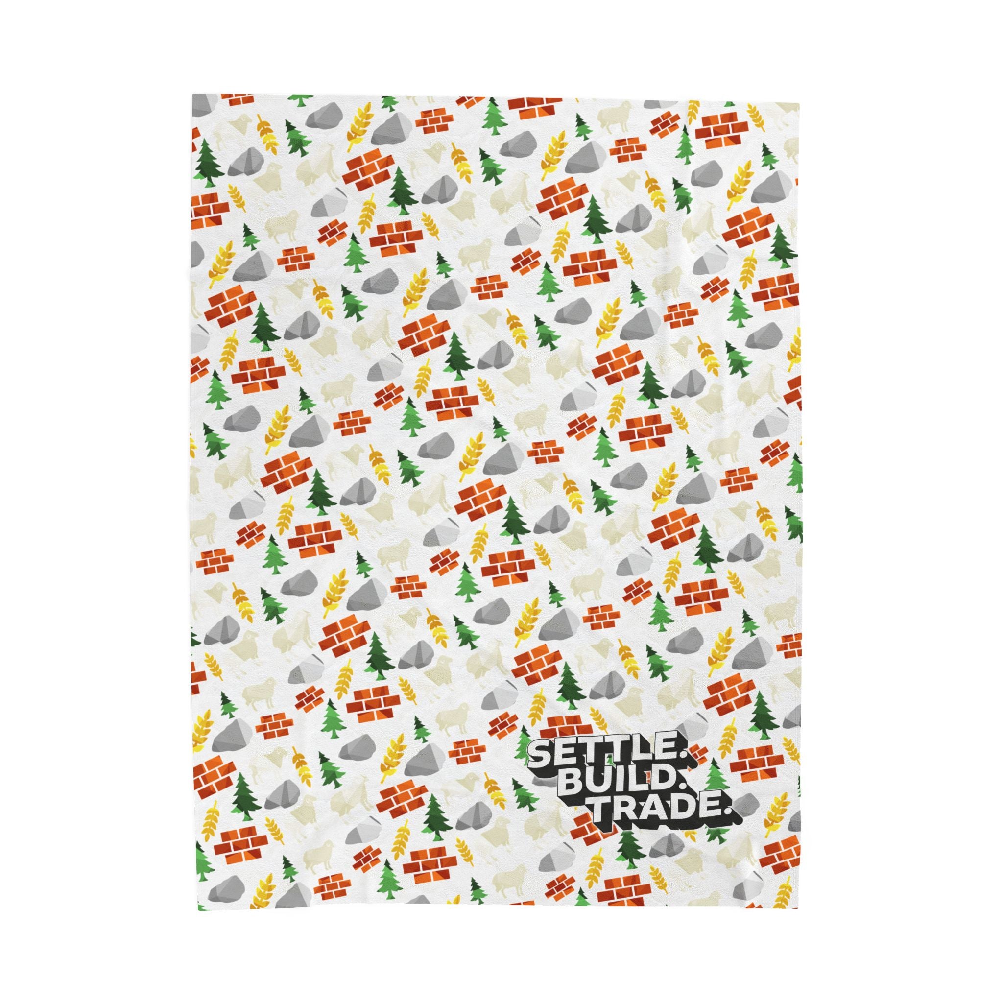 Settle. Build. Trade. Plush Blanket