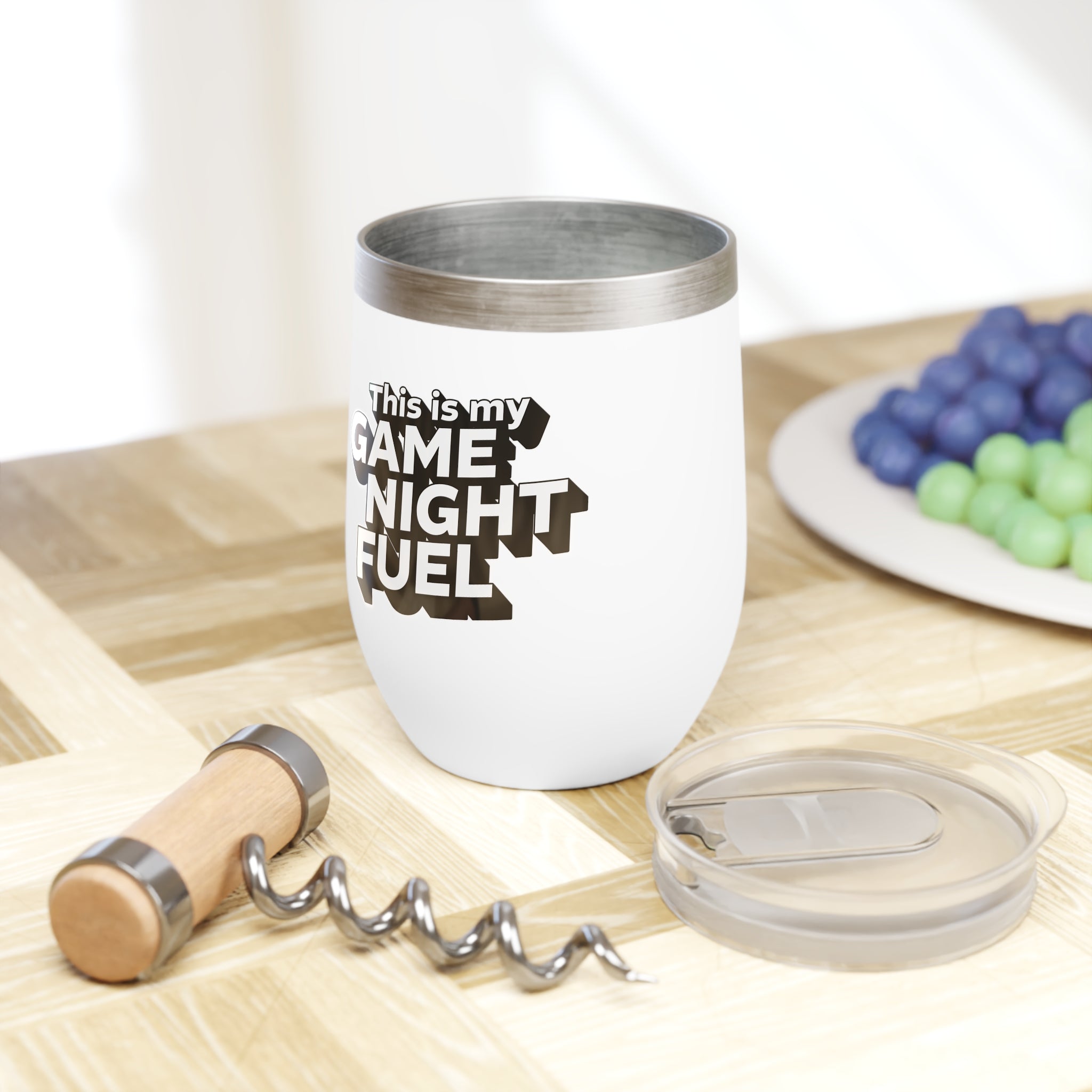 This Is My Game Night Fuel Wine Glass