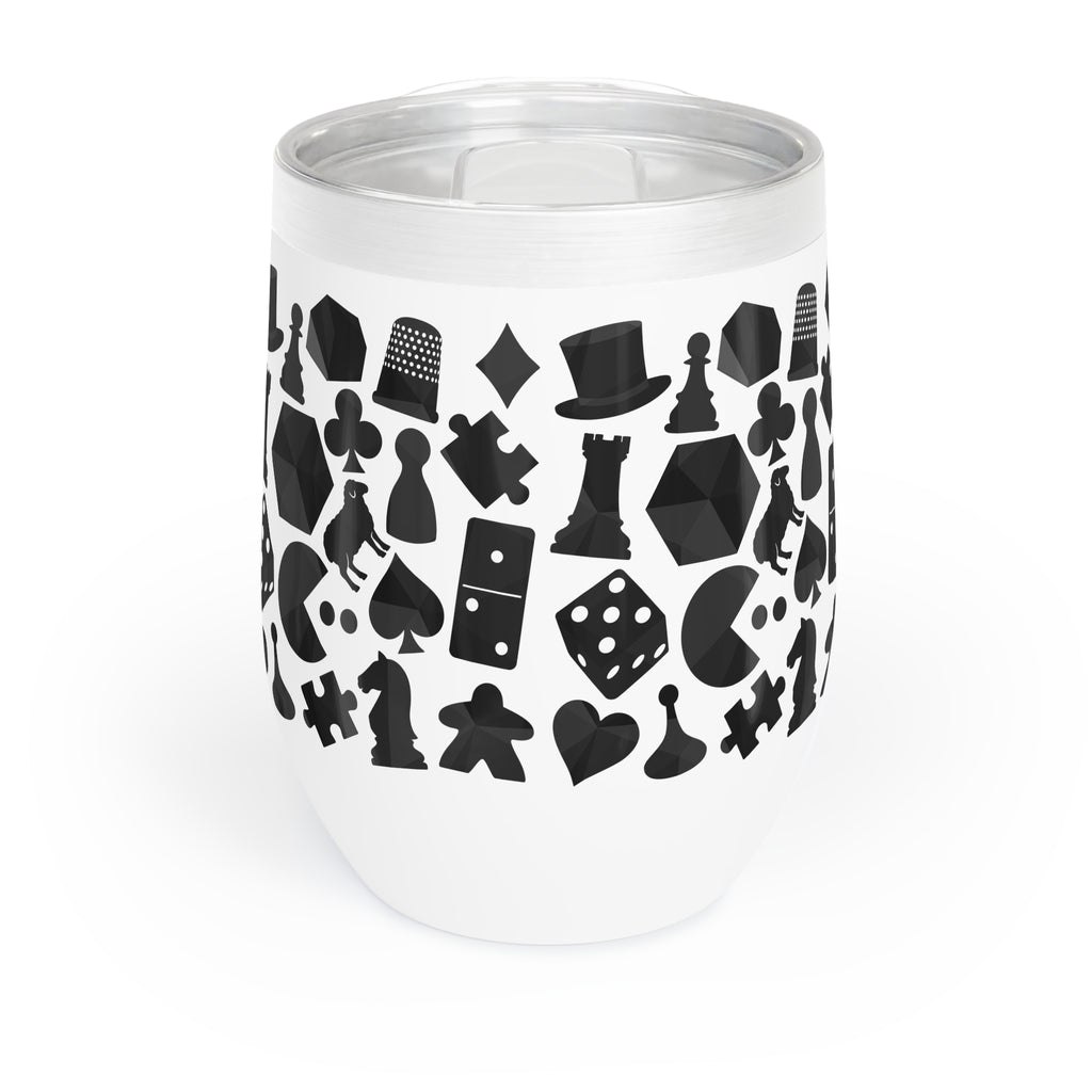 Game Night Icons Wine Tumbler
