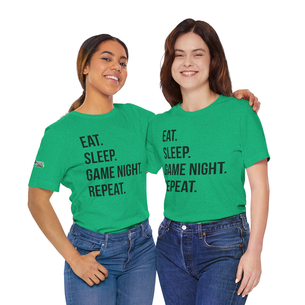 Eat. Sleep. Game Night. Repeat. Tee