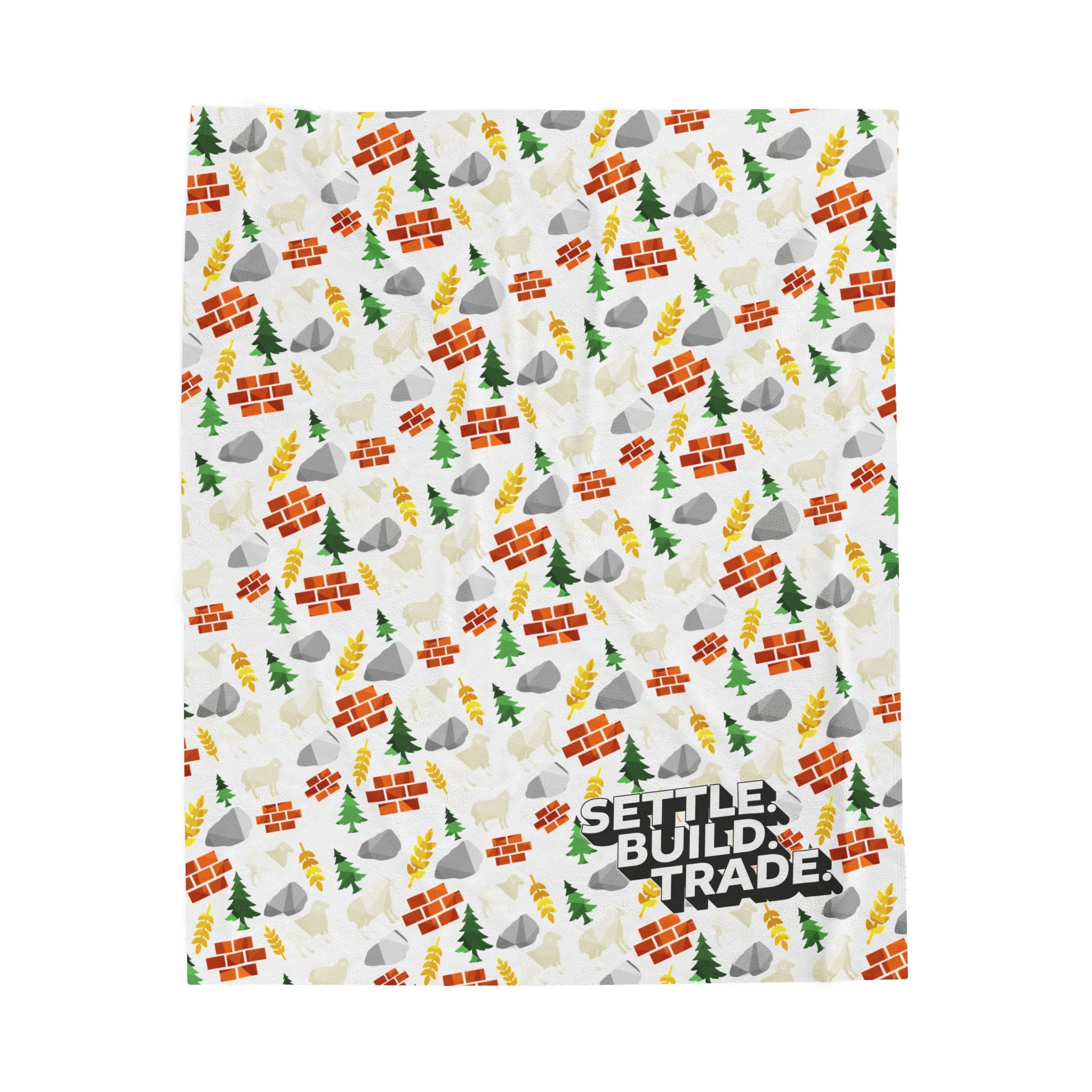 Settle. Build. Trade. Plush Blanket